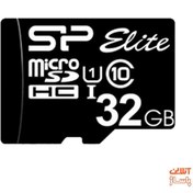 تصویر کارت حافظه microSDHC سیلیکون پاور مدل Elite کلاس 10 استاندارد UHS-I U1 سرعت 85MBps ظرفیت 32 گیگابایت ا microSDHC UHS-I U1 32G SP microSDHC UHS-I U1 32G SP