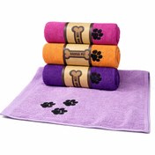 تصویر حوله سگ و گربه حناپت 90*70 سانتی متر مدل نانو 