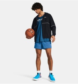 تصویر سویشرت ورزشی مشکی مردانه کت بافندگی منطقه UA 1383400 001 Under Armour 