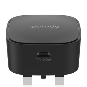 تصویر آداپتور ۲۰ وات پرودو Porodo USB-C Adapter Power Delivery 20W 