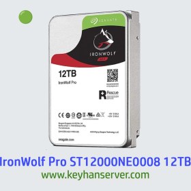 تصویر هارد سیگیت مدل Seagate IronWolf Pro 12TB مدل ST12000NE0008 