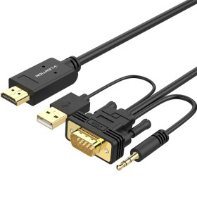 تصویر مبدل HDMI به VGA لنشن طول 2 متر 