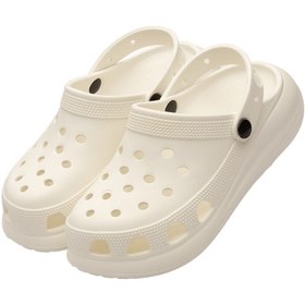 تصویر صندل زنانه کراکس مدل 290 کد 1433 رنگ سفید و مشکی 