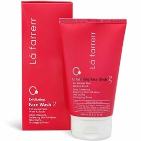 تصویر ژل شستشو لایه بردار لافارر مخصوص پوست های معمولی Lafarrerr Exfoliating Face Wash 