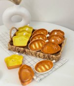 تصویر ظرف فانتزی مزه‌خوری و سس‌خوری طرح نون – سرامیکی خاص و کوچک 