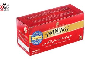 تصویر چای سیاه کیسه ای سنتی انگلیسی توینینگز بسته 25 عددی Twinings Traditional English Black Tea Bag Pack Of 25