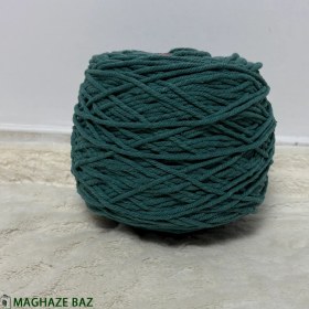 تصویر نخ مکرومه کله غازی رنگ سبز ۲۵۰ گرمی 