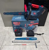 تصویر اره زنجیری شارژی ۳۰ و ۴۰ سانت صنعتی ۲۰ سلول دو ساطور باس مدل 1816TH 