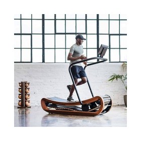 تصویر تردمیل مکانیکی منحنی چوبی Nohrd Sprintbok wooden treadmill 