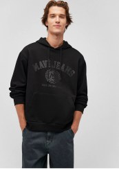 تصویر هودی مردانه ماوی اورجینال Hooded Sweatshirt MAVI 