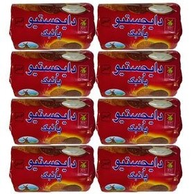 تصویر بیسکویت دایجستیو سبوس دار با روکش کاکائو آناتا - 220 گرم بسته 8 عددی 