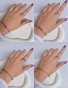 تصویر ست انگشتر و دستبند مینیمال - ۳ 