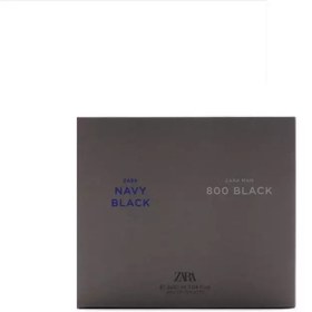 تصویر عطر مردانه زارا مدل دوقلو ناوی بلک و 800 بلک حجم 180 میلی لیتر MAN NAVY BLACK + ZARA MAN 800 BLACK 180ml