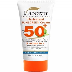 تصویر ضد آفتاب بدون رنگ لابورن SPF50 مناسب پوست خشک و نرمال ضد آفتاب بدون رنگ لابورن مناسب پوست خشک و نرمال،حجم 50میل