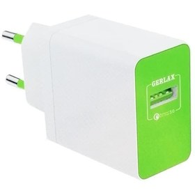 تصویر شارژر جرلکس مدل GA-02F همراه با کابل تایپ سی ا GERLAX GA-02F Charger GERLAX GA-02F Charger