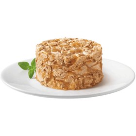 تصویر کنسرو گربه گورمت گلد طعم مرغ مدل کیکی 85 گرم Gourmet Gold