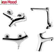 تصویر ست شیرآلات درخشان مدل نیچر رنگ سفید 