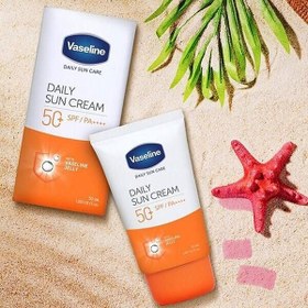 تصویر ضدآفتاب بی رنگ SPF50 وازلین | 50 میل 