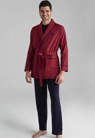 تصویر پیژامه و لباس خواب مردانه بورگوندی یو اس پولو | 5609 اورجینال 