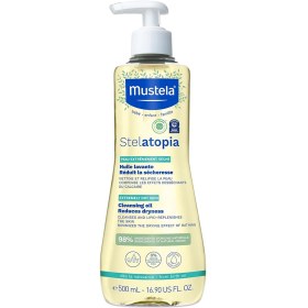 تصویر روغن بچه پاک کننده استلاتوپیا موستلا Mustela حجم 500 میلی لیتر 