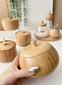 تصویر قندان خمره ای بامبو 