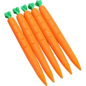 تصویر مداد نوکی 0.5 میلی متری طرح هویج بسته 5 عددی 