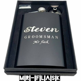 تصویر قمقمه جیبی،هیپ فلاسک تک مدل استیون 