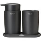 تصویر جا مایع و مسواک برابانتیا مدل BRABANTIA Bathroom 