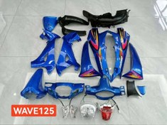 تصویر فلاپ کامل موتورسیکلت طرح ویو ۲۹ تیکه رنگ بندی 