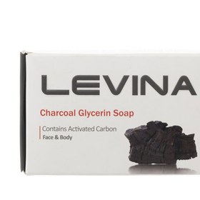 تصویر صابون گلیسیرینه ذغالی 120 گرم لوینا Levina Charcoal Glycerin Soap 120g