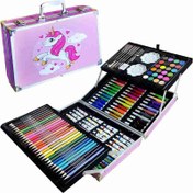 تصویر ست نقاشی ۱۴۵ تکه یونیکورن و فضانورد 