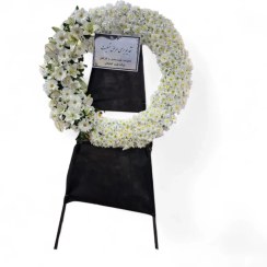 تصویر تاج گل تسلیت گرد 