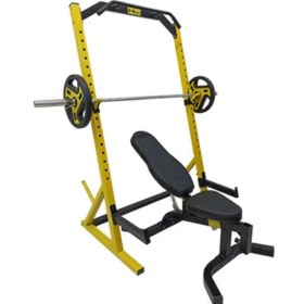 تصویر دستگاه خرک اسکات سینه همراه نیمکت مدرج 