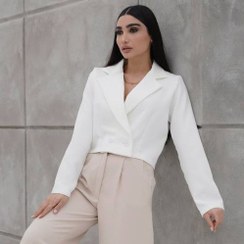 تصویر کراپ کت دو دکمه مازاراتی 