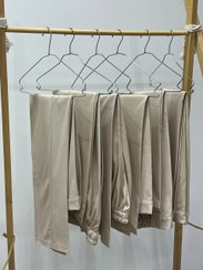 تصویر شلوار واید(راسته) کرم شلوار وایدکرپ کجراه