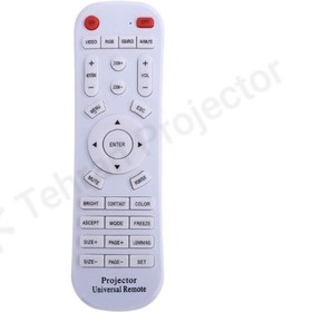 تصویر ریموت کنترل ویدئو پروژکتور تمامی برندها – universal projector remote control 