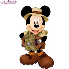 تصویر استند رومیزی و ایستاده جشن و تولد مدل تم میکی موس طرح سافاری 