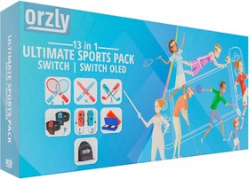 تصویر بسته لوازم جانبی ورزشی Orzly برای کنسول Nintendo Switch Sports Orzly Switch Sports Accessories Bundle ـ Enhance Your Gaming Experience