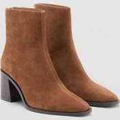 تصویر چکمه و بوت های جیر چرمی پاشنه دار آپارتمانی منگو MANGO 