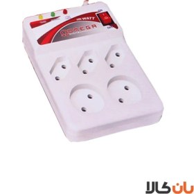 تصویر محافظ ولتاژ 5 خانه کلید دار امگا 1.30 omega Omega Voltage Protector