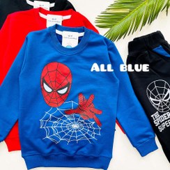 تصویر ست بلوز و شلوار اسپایدرمن مردانه سایز ۲ تا ۹ سال 