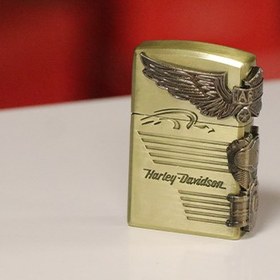 تصویر فندک گازی فلزی طرح صلیب 