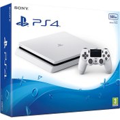 تصویر پلی استیشن 4 اسلیم سفید | PlayStation 4 Slim 500GB White 