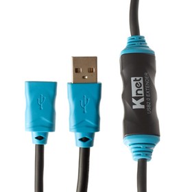 تصویر کابل افزایش USB برددار برند Knet (20 متری) 