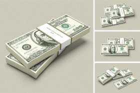 تصویر موکاپ دلار 