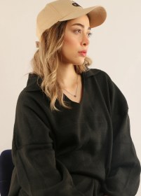 تصویر ست بلوز شلوار بافت یقه هفت زنانه 