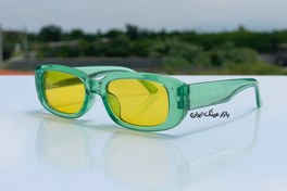 تصویر عینک فندی مدل بیلی آیلیش رنگ سبز با شیشه زرد کد 50 