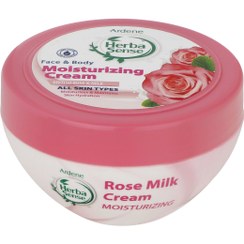 تصویر کرم مرطوب کننده آردن هرباسنس مدل British Rose &amp; Milk وزن 150 گرم 