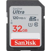 تصویر کارت حافظه SD سن دیسک ظرفیت 32 گیگابایت - سرعت 120SanDisk 32GB Ultra 120MB-s SD Card 