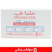 تصویر سرنگ 1cc حلما لوئرلاک سرپیچی G27 بسته ۶۰عددی Helma Insuline syringe G27 1cc_60N